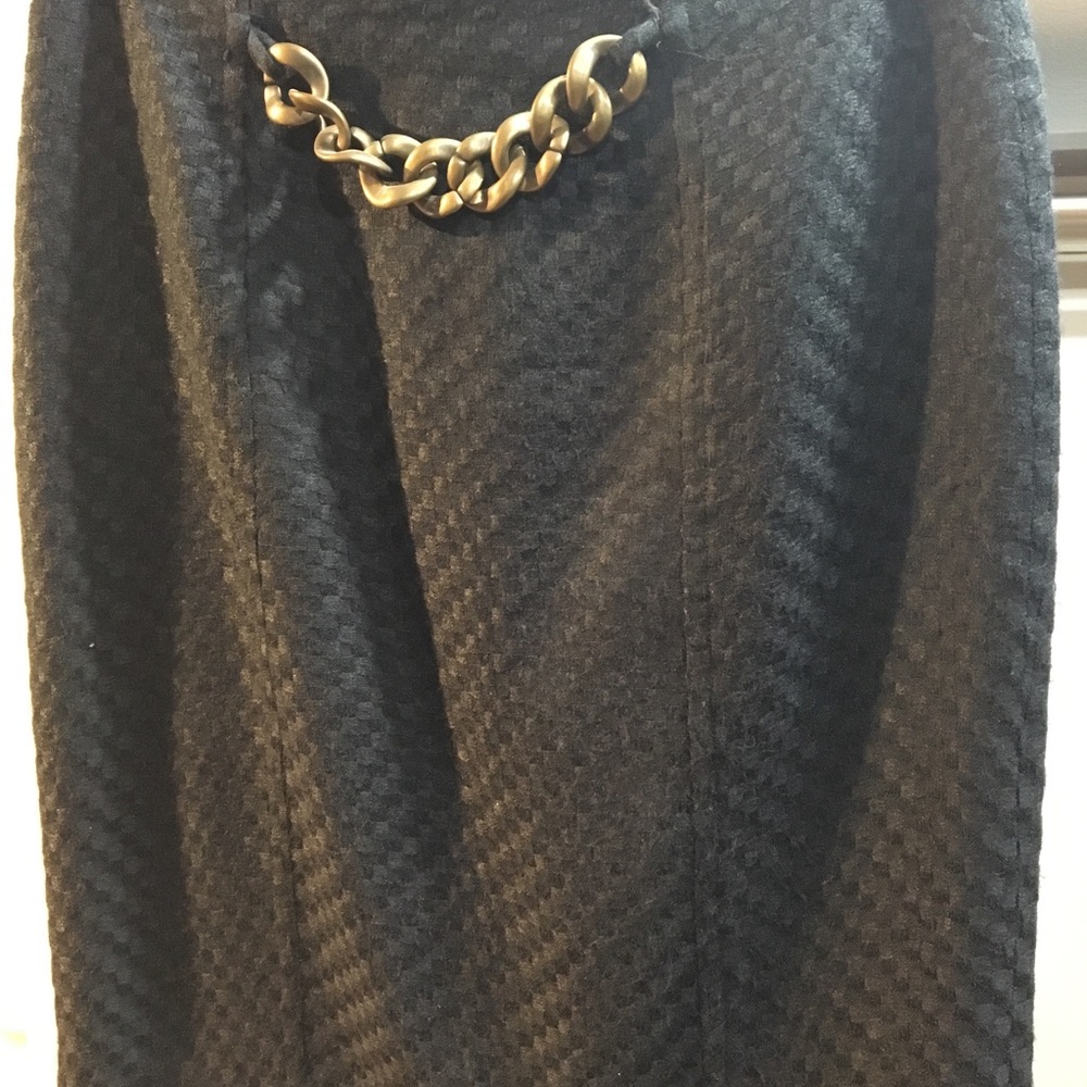 Boston Proper dress skirt w/chain detail